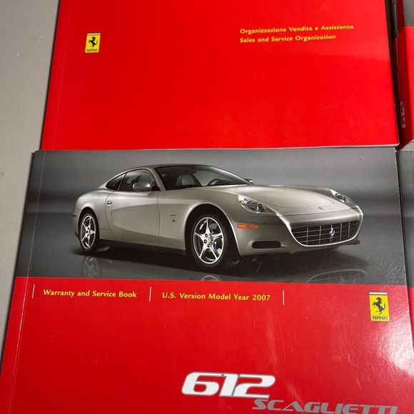 FERRARI 612 SCAGLIETTI SCHEDONI LEATHER POUCH | OWNERS MANUAL |  MODEL year 2017 - Picture 3 of 13
